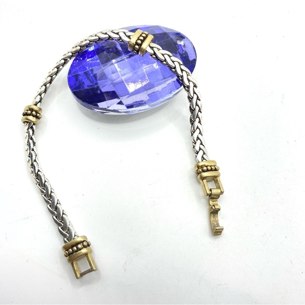 Mixed Metals Goldtone Silvertone Chain Bracelet